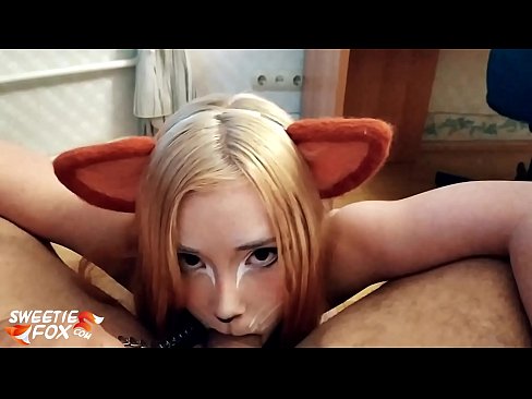 ❤️ Kitsune هن جي وات ۾ ڊڪ ۽ ڪم نگل ❤❌  ﹏